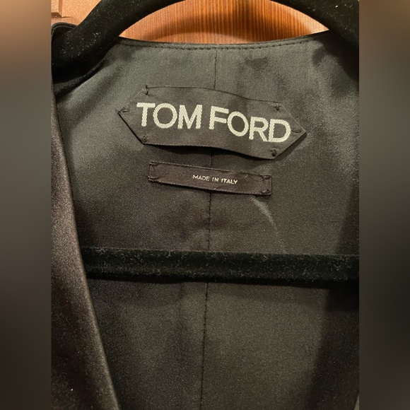 TOM FORD DOUBLE SILK DUCHESSE WAISTCOAT - BRAND NEW - BLACK SIZE 42 - Picture 2 of 9